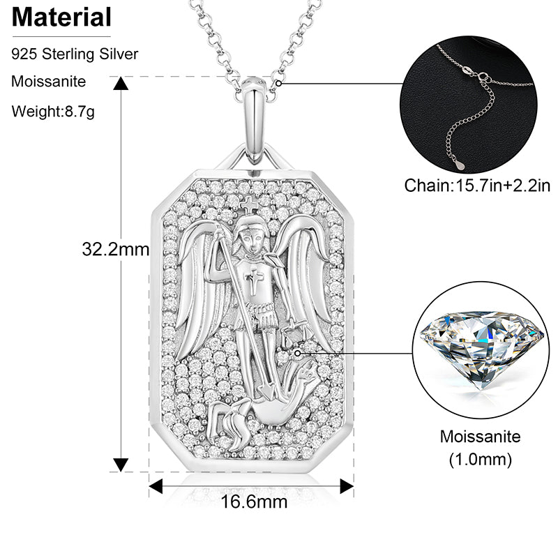 Moissanite Classic Pendants in 925 sterling Silver