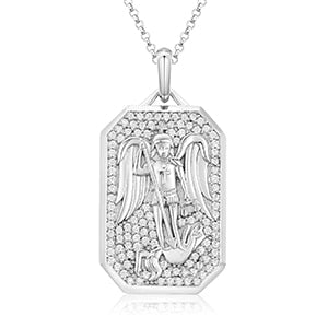 Moissanite Classic Pendants in 925 sterling Silver