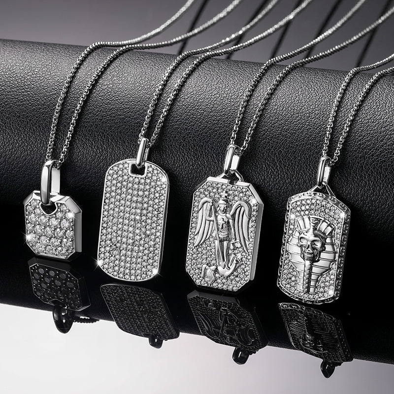 Moissanite Classic Pendants in 925 sterling Silver