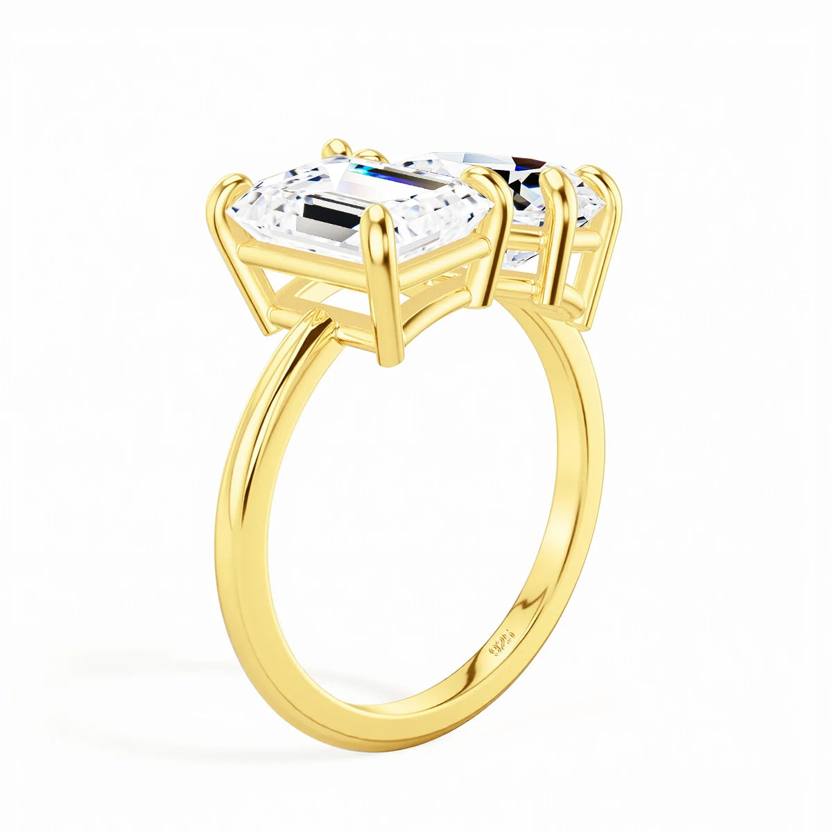 3.5Ct Moissanite Ring in S925 (1/20 14K GF)