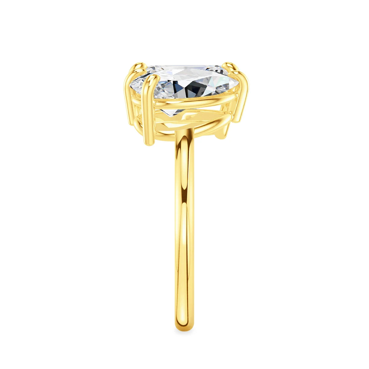 3.5Ct Moissanite Ring in S925 (1/20 14K GF)