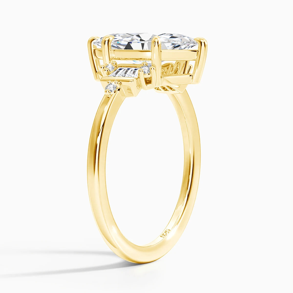 3Ct Moissanite Marquise 3D Ring in S925 (1/20 14K GF)