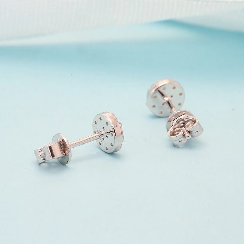 10k 14k or 925 Sterling Silver Moissanite Earrings 4mm