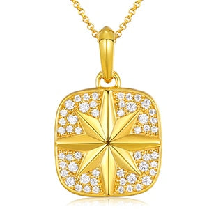 Moissanite Classic Pendants in 925 sterling Silver