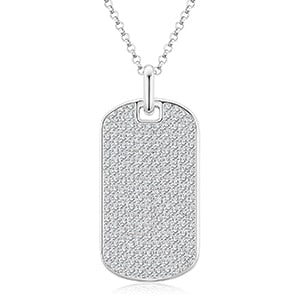 Klassische Moissanit-Anhänger aus 925er Sterlingsilber