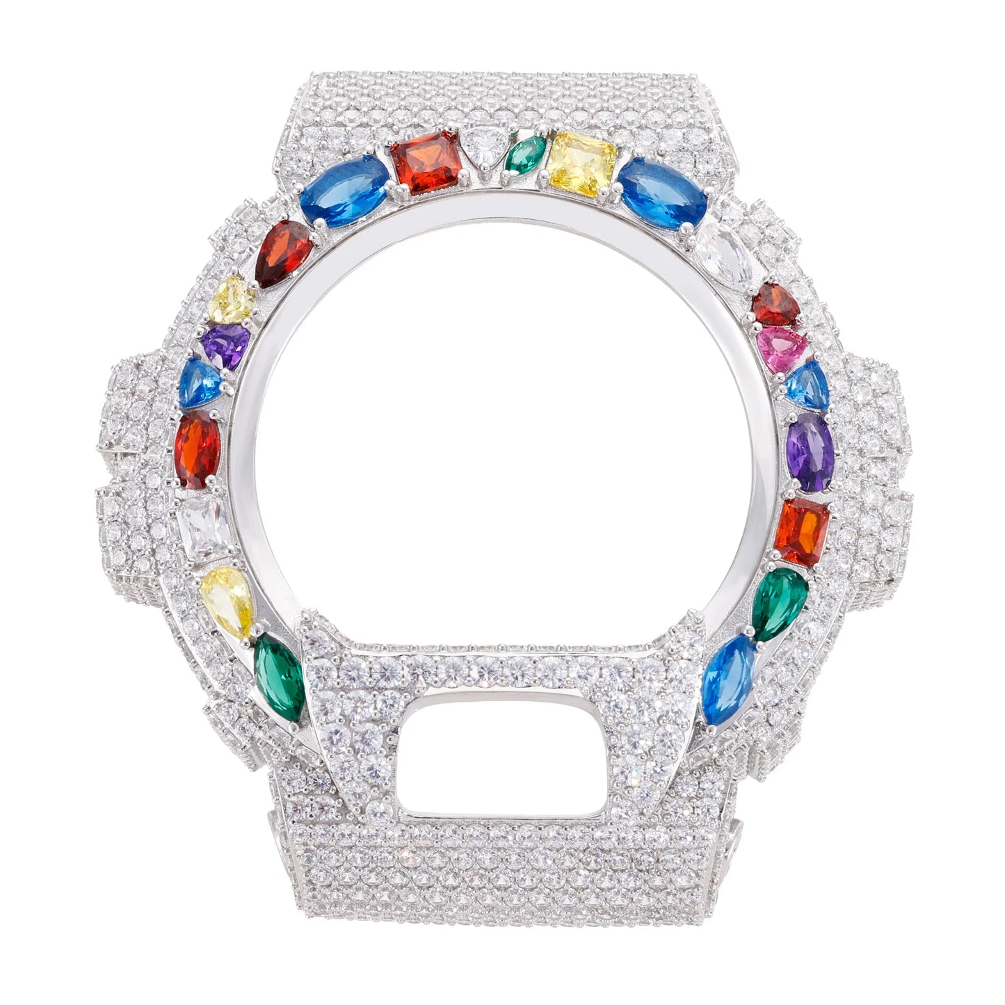 Moissanite Watch Case in 925 Sterling Silver VVS