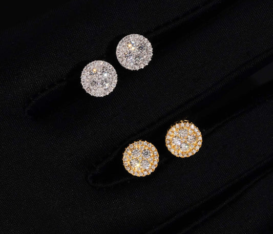 Moissanite Stud Earrings in 925 Sterling Silver