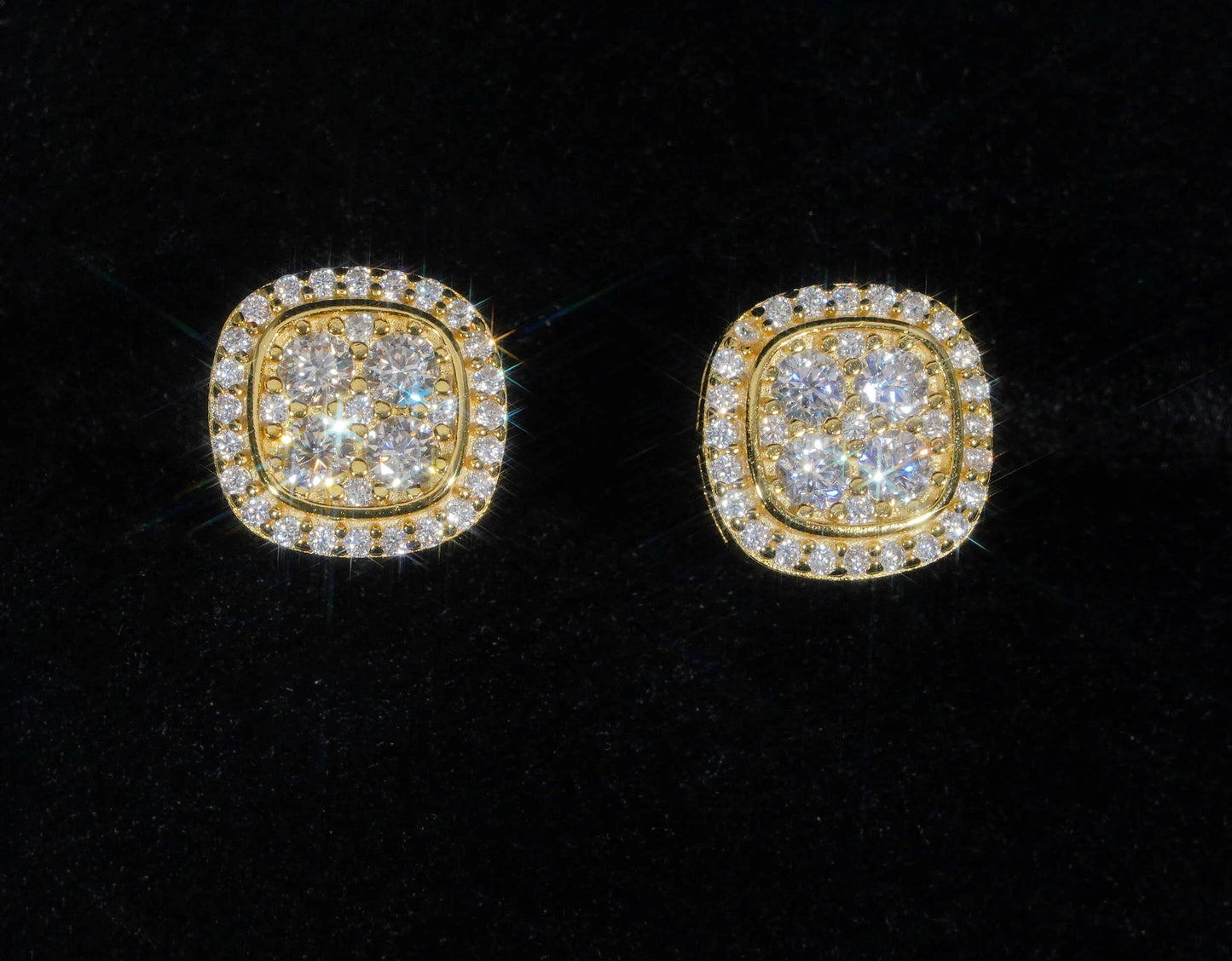 Moissanite Stud Earring in 925 Sterling Silver