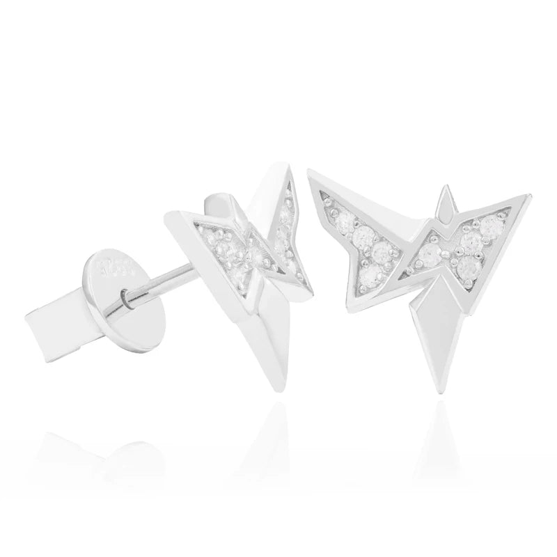 Moissanite Rare Earrings in 925 Sterling Silver