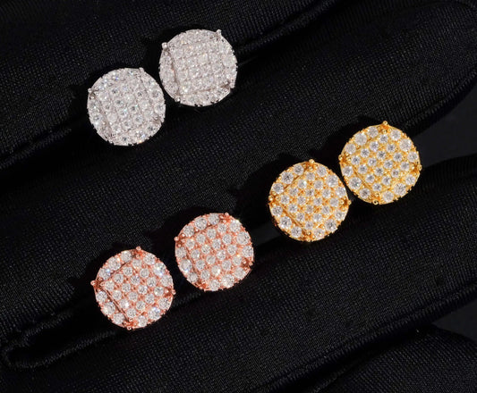 Moissanite Earrings in 925 Sterling Silver