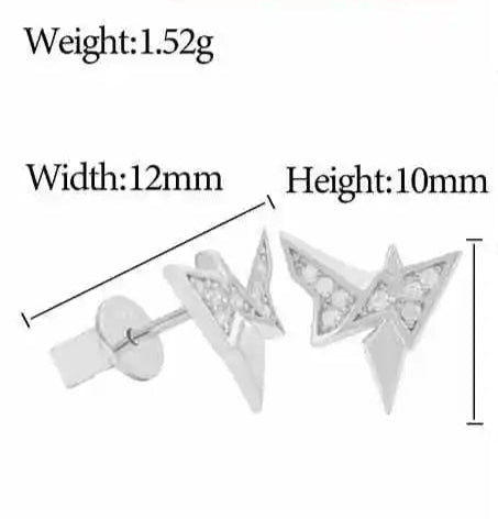 Moissanite Rare Earrings in 925 Sterling Silver