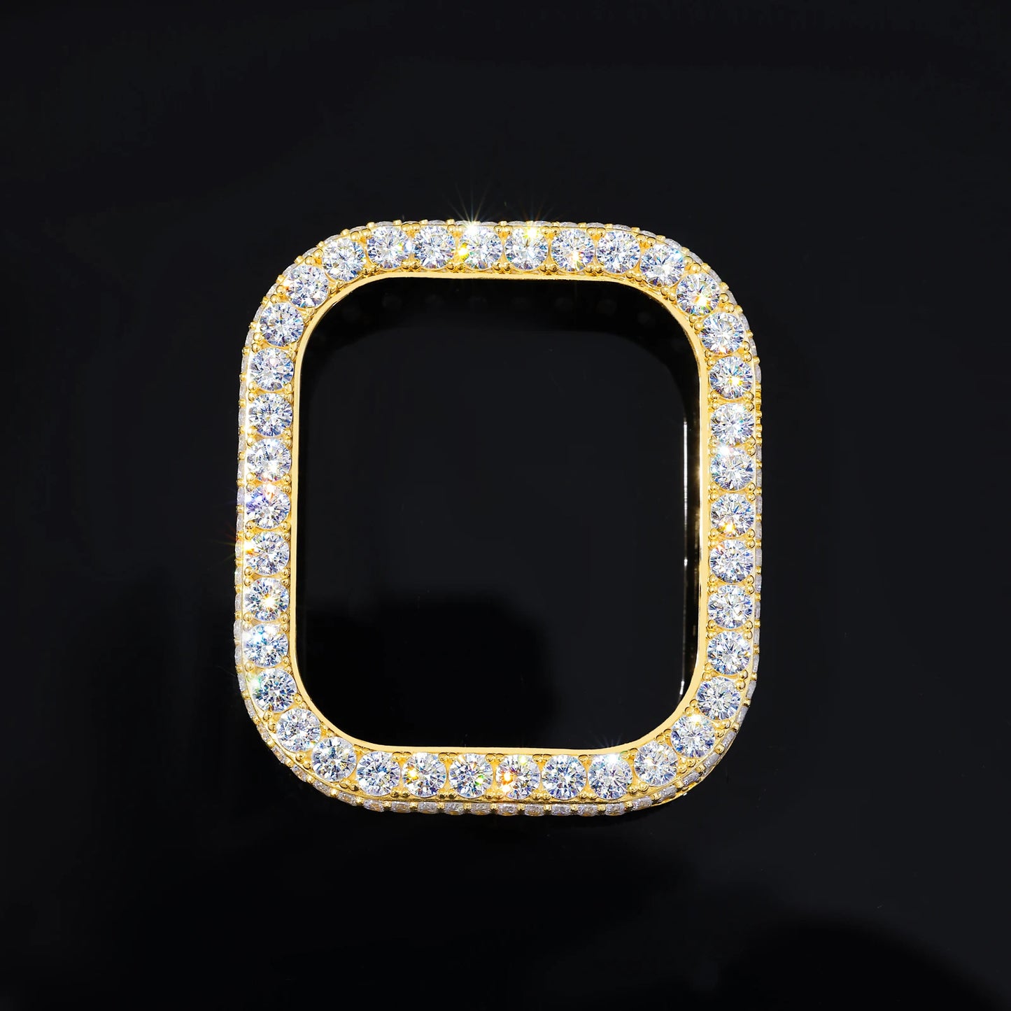 Moissanite Watch Case in 925 Sterling Silver
