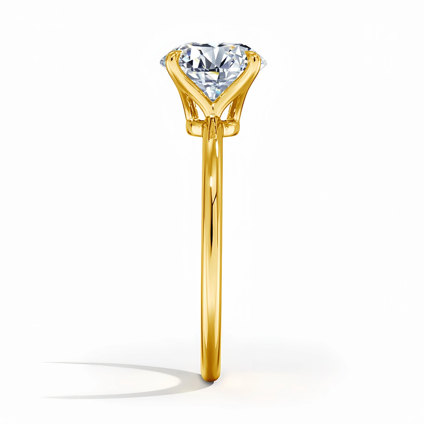 1.5Ct Moissanite Princess Ring in S925 (1/20 14K GF)