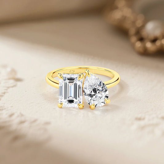3.5Ct Moissanite Ring in S925 (1/20 14K GF)