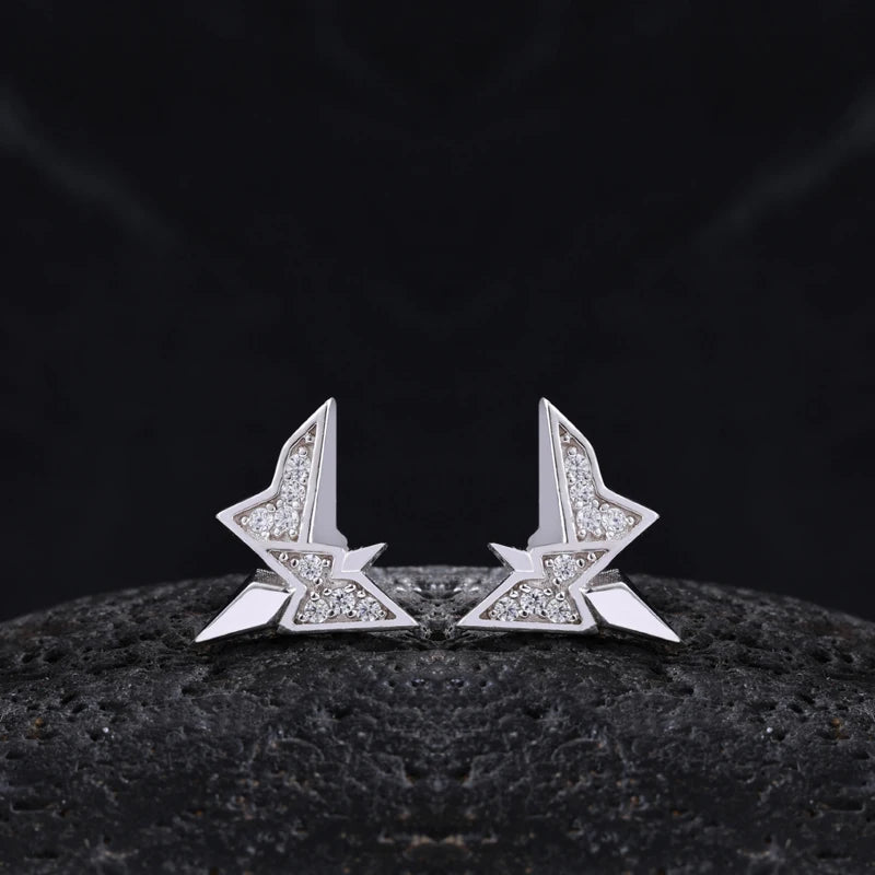Moissanite Rare Earrings in 925 Sterling Silver