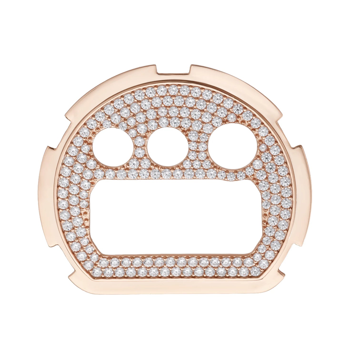 Moissanite Watch Case in 925 Sterling Silver or Brass