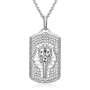 Klassische Moissanit-Anhänger aus 925er Sterlingsilber