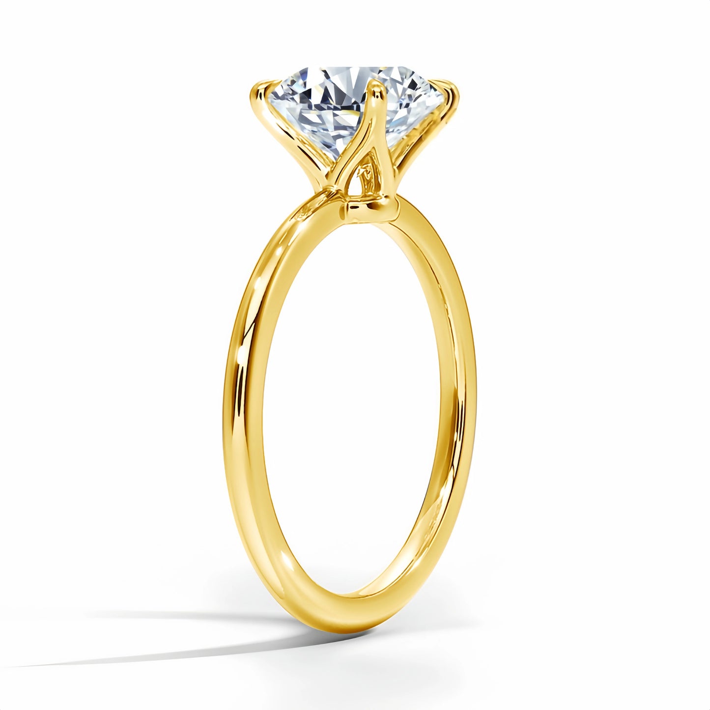 1.5Ct Moissanite Princess Ring in S925 (1/20 14K GF)