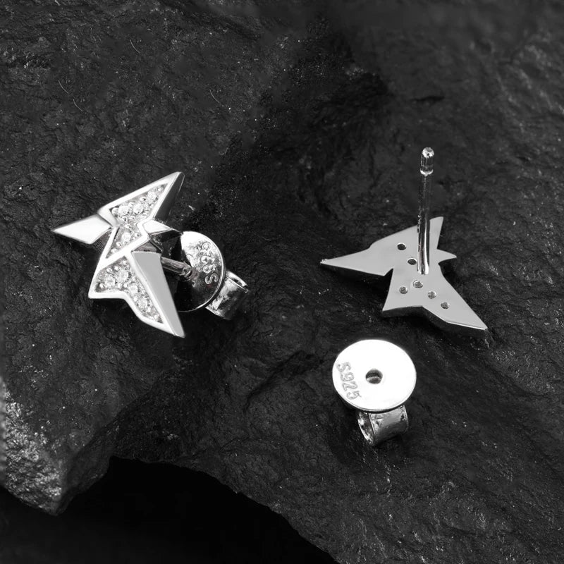 Moissanite Rare Earrings in 925 Sterling Silver