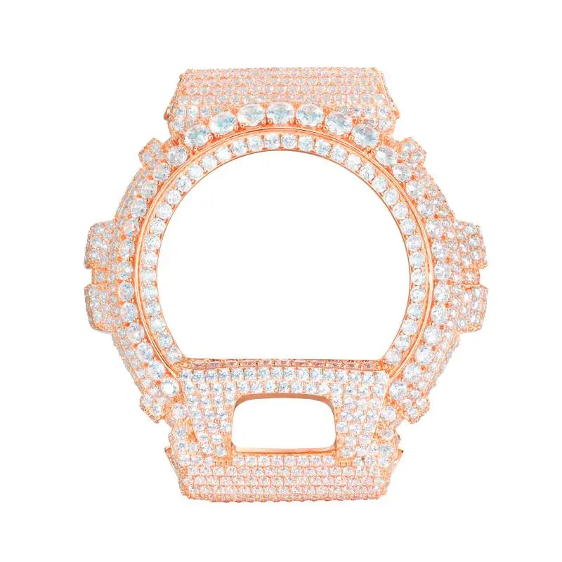 Moissanite Watch Case in 925 Sterling Silver