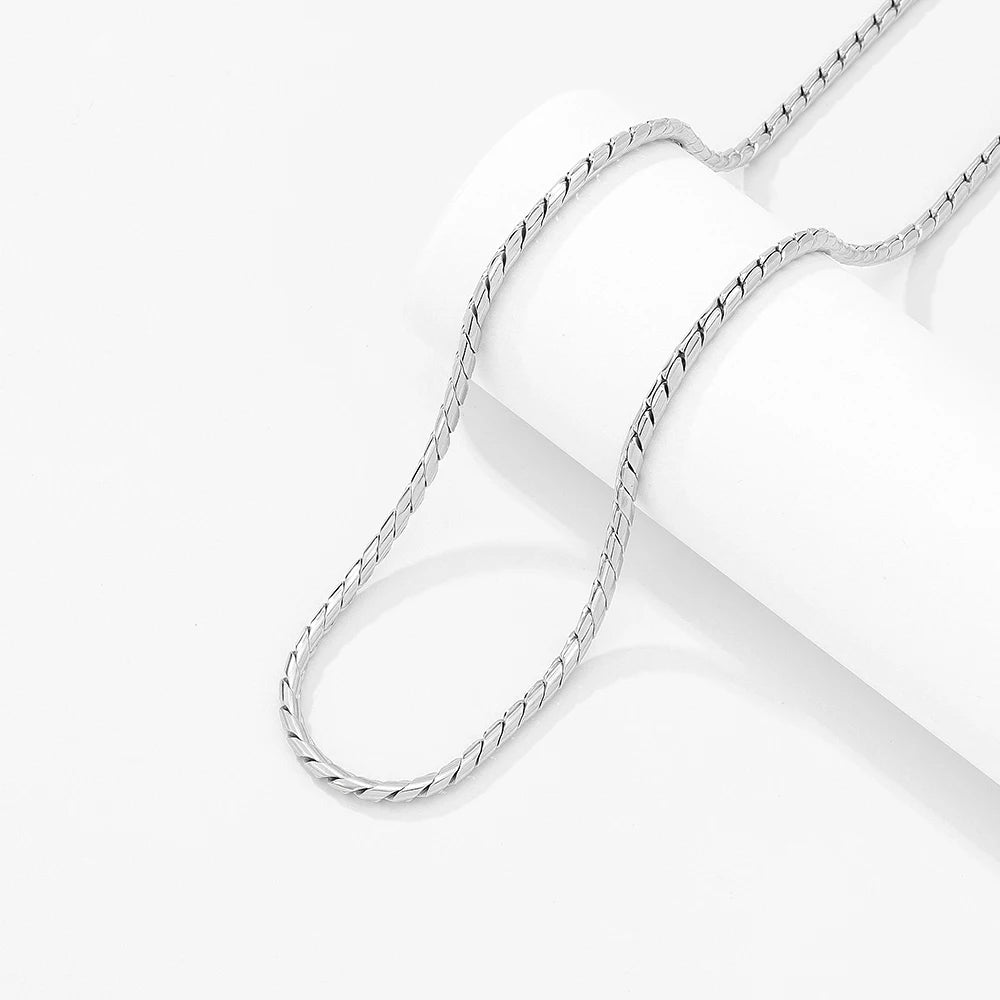 3mm Soft Gold Dragon Chain in 925 Sterling Silver with 18K Gold Plated