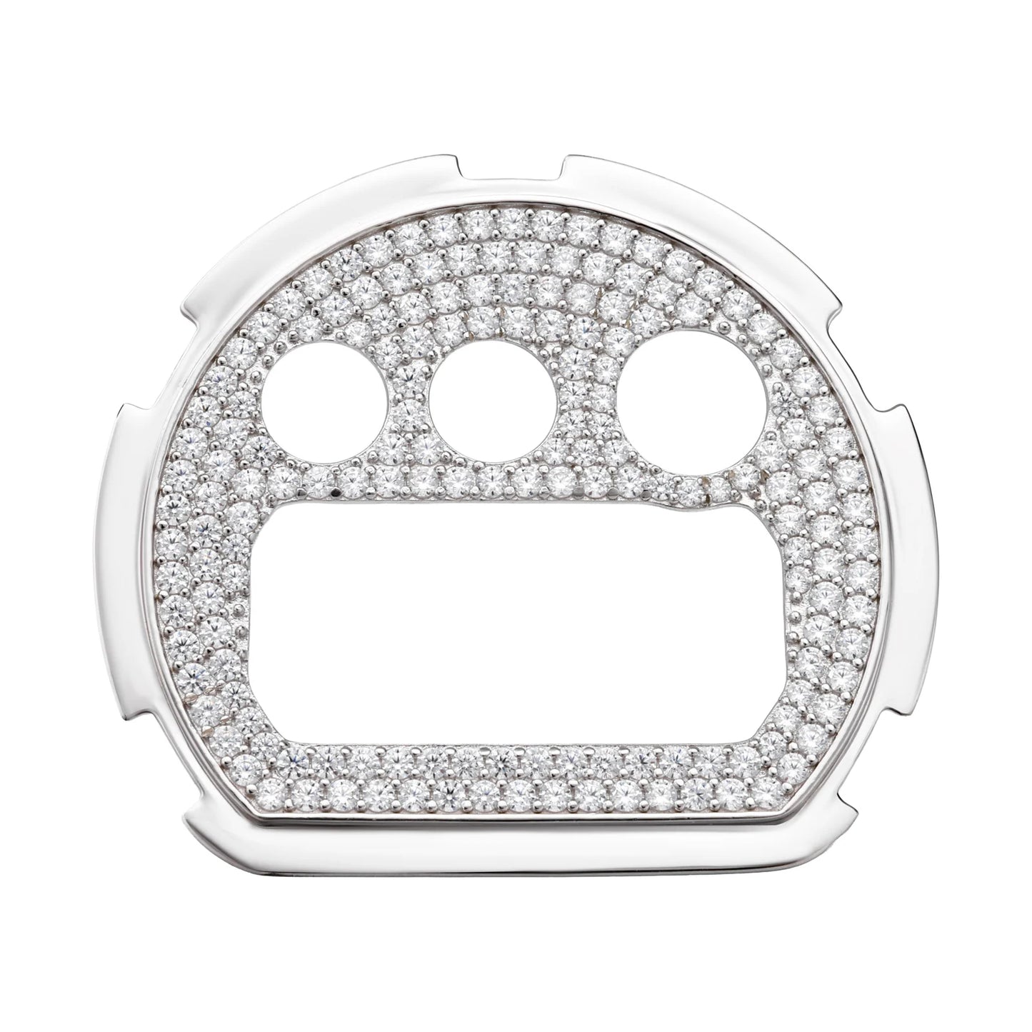 Moissanite Watch Case in 925 Sterling Silver or Brass