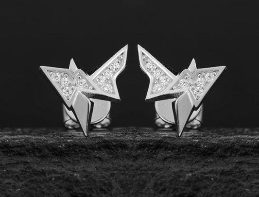 Moissanite Rare Earrings in 925 Sterling Silver