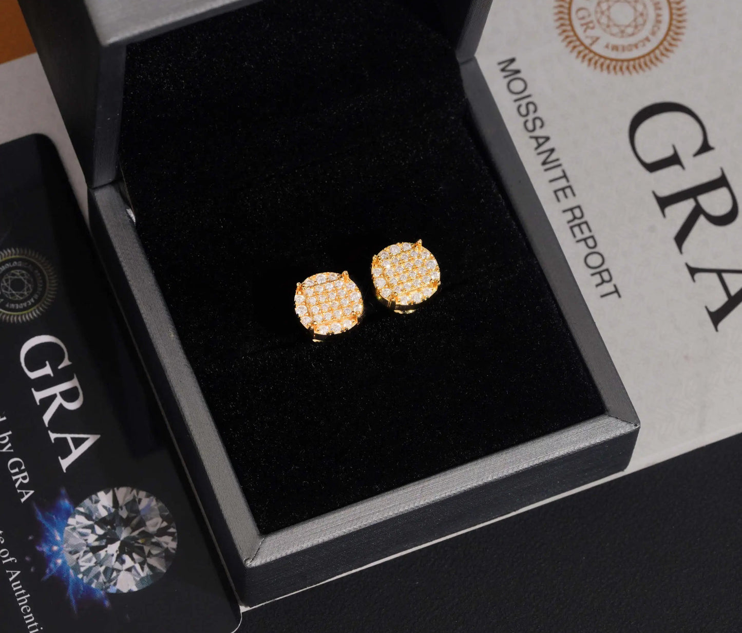 Moissanite Earrings in 925 Sterling Silver