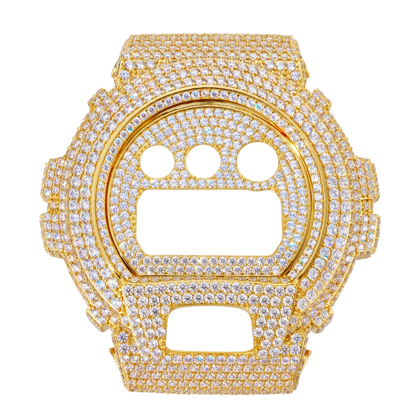 Moissanite Watch Case in 925 Sterling Silver
