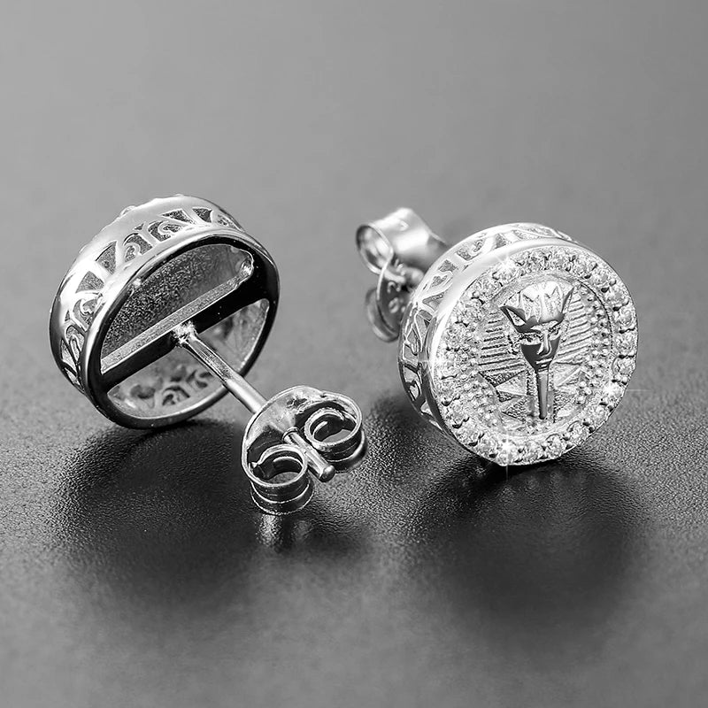 Pharaon Moissanit Ohrringe in 925 Sterling Silber