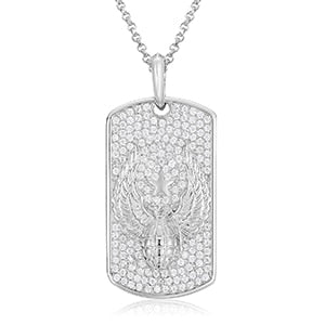Klassische Moissanit-Anhänger aus 925er Sterlingsilber